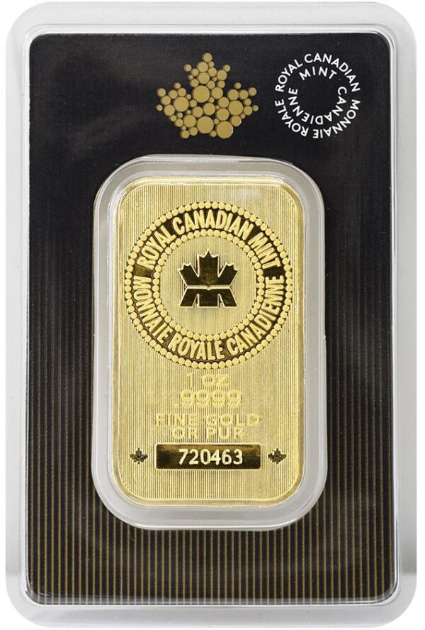 Gold 1 OZ Royal Canadian Mint Bar