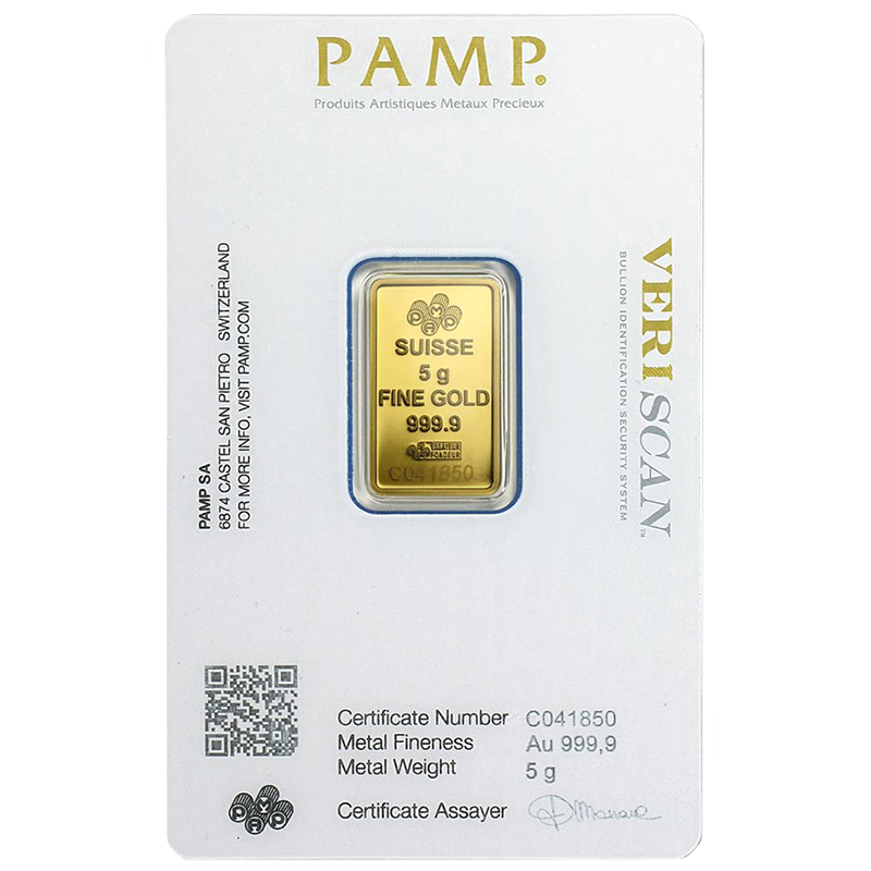 5 GRAM GOLD PAMP SUISSE BAR - Image 2