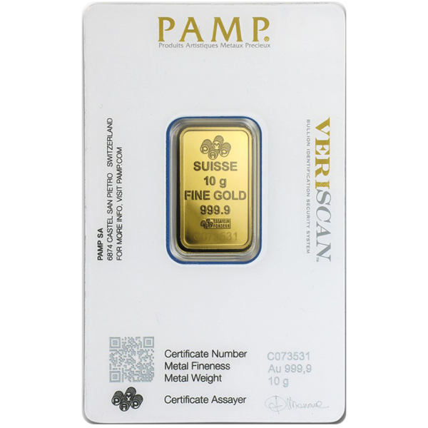 10 GRAM GOLD PAMP SUISSE BAR - Image 2
