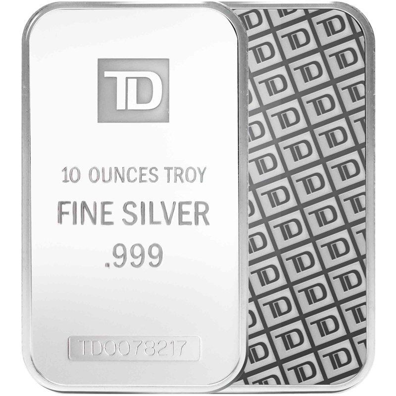 10 OZ SILVER TD BANK BAR - Image 3